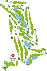 Laranjal Golf Course map