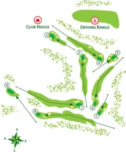 Pine Cliffs golf course map