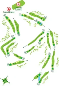 Pinhal Golf Course map