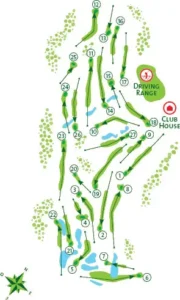 Vila Sol Golf Course map